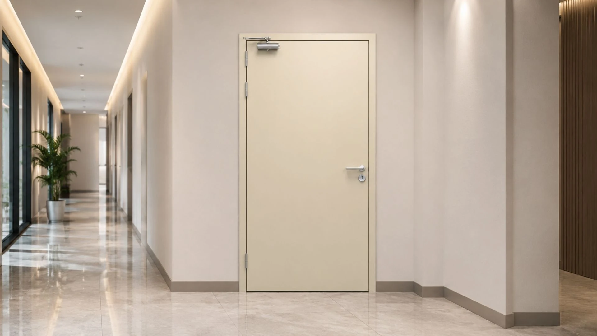 nhà phân phối cửa thép Austdoor tại hanh lang